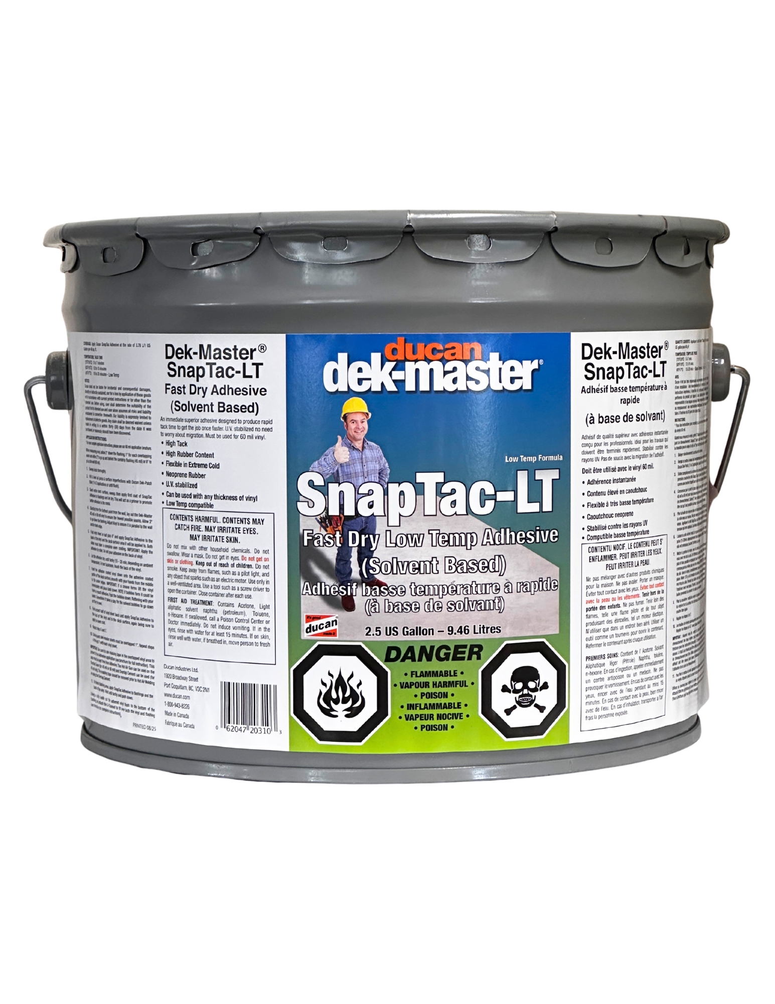 DEK-MASTER® SnapTac Fast Dry Adhesive - 2.5 GAL